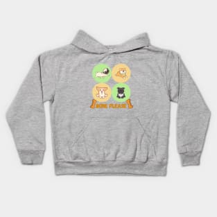 Bone please concept for dog lover Kids Hoodie